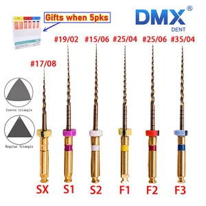6 piezas limas endodónticas dentales giratorias NITI X-Pro Gold Taper 21/25/31 mm - Imagen 1 de 20