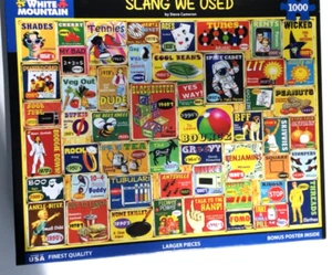 White Mountain Slang Wir benutzten 1000-teiliges Puzzle ~ komplett mit Poster. - Bild 1 von 1