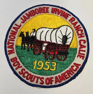 1953 National Jamboree Jacket Patch Boy Scout BW3 - Picture 1 of 2