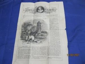 The Child's Paper November 1874 No. 11 American Tract Society w/Longfellow poem - Picture 1 of 10