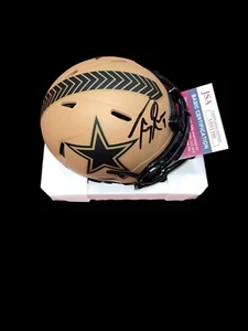TONY ROMO Signed DALLAS COWBOYS 2023 SALUTE TO SERVICE Mini Helmet PRO BOWL JSA - Picture 1 of 1
