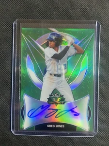 GREG JONES 2019 LEAF VALIANT GREEN AUTO CARD #BA-GJ1 /99 - Picture 1 of 2
