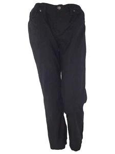 Pantalone Da Donna Capri Armani Jeans Aj 42 W28 Eu38 M Medium Nero Lino Eco Wash - Imagen 1 de 24