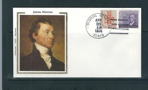 USA Presidents / James Monroe . (  NOT A FDC ). Colorano Silk Cachet - Picture 1 of 1