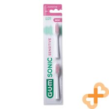 G.U.M. SONIC SENSITIVE Electric Toothbrush Replacement Heads 2 Pcs