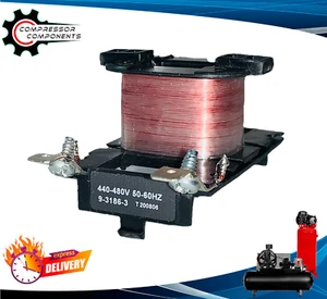 EATON 9-3186-3 / 440-480 Volt Coil For 45 Amp C25 Contactors Brand New - Picture 1 of 7