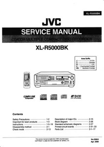 Manual de servicio JVC XL-R5000 BK  - Imagen 1 de 1