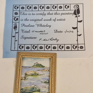 1:12 scale Limited Picture in Frame by Pauline Whiteley  EHE05 - Picture 1 of 4