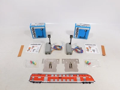 Märklin H0 AC 2x 7042 Track Block Signal Mint Box #EH379-1 - Image 1 of 4