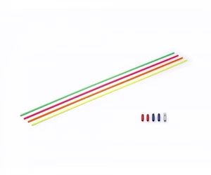 Antennenrohre (4) Fluorezierent Tamiya 53132 mit Alu Halter - Bild 1 von 3
