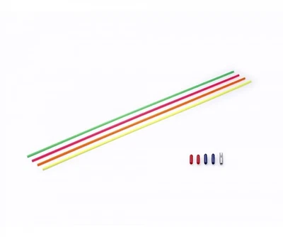 Antennenrohre (4) Fluorezierent Tamiya 53132 mit Alu Halter - Bild 1 von 3