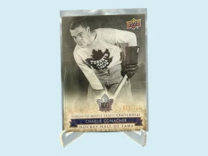 2017 UD Toronto Maple Leafs Centennial Gold 031/100 Card #153 Charlie Conacher - Picture 1 of 2