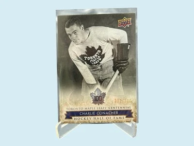 2017 UD Toronto Maple Leafs Centennial Gold 031/100 Card #153 Charlie Conacher - Image 1 of 2