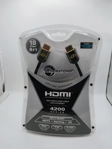 HDMI High Speed Cable With Ethernet 4200 Series HDTV Ready 8ft - Picture 1 of 3