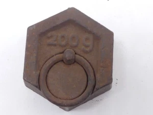 Französisches Eisen Gewicht mit Ring 200 g - Krämer Kaufmann 2,3 cm Höhe antik - Picture 1 of 5