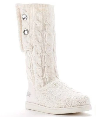 Juicy Couture Women's Marlin Sweater Boots 9.5 White - Image 1 of 4