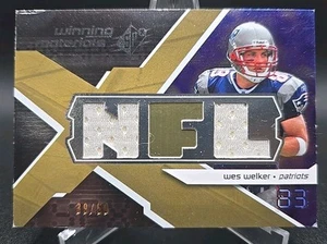 2008 Spx Winning Materials Wes Welker /50 NFL Dual 2 color # WM-WW1 - Foto 1 di 5