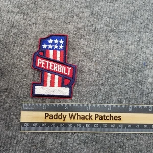 Vintage Peterbilt Number One Patch American Flag - Picture 1 of 2
