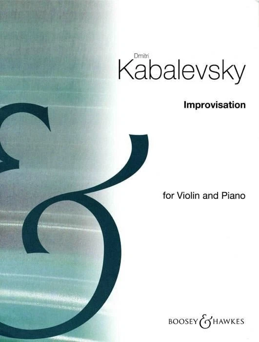 Dimitri Kabalevsky - Improvisation Op 21 No 1 -  Violin & Piano Music Book - T7 - Image 1 of 1