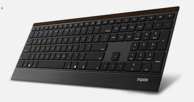 Rapoo E9500M kabellose Ultraflache Multi-Mode Bluetooth Tastatur QWERTZ (DE) - Bild 1 von 4