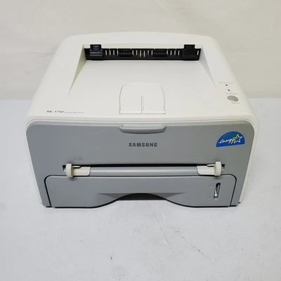 Samsung ML-1750 Black & White Laser Printer NO TONER 130 Page Count LOW USE USB - Image 1 of 4