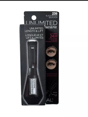 L'Oreal Paris Unlimited LENGTH LIFT Mascara - 236 Black Brown -  NEW IN BOX - Image 1 of 2