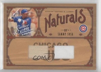 2005 Donruss Leather & Lumber Naturals Combos Jersey/Bat /100 Sammy Sosa #N-19 - Image 1 of 2