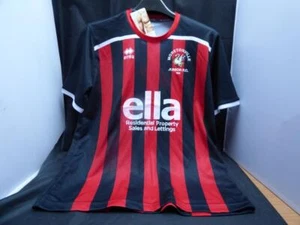 New. XS Junior Football Shirt. Unisex. Short Sleeve. Black with Red Stripes. - Picture 1 of 1
