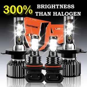 For Toyota RAV4 2001-2005 4x LED Headlight High&Low Beam Combo Kit Bulb White - Picture 1 of 11