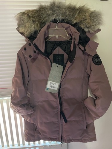 Parka Canada Goose Chelsea Black Label XXS donna malva crepuscolare del valore di $1350