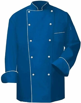 Restaurant Uniform Double Breasted Jacket Chef Coat Food Service & Cook Shirt - Image 1 of 4