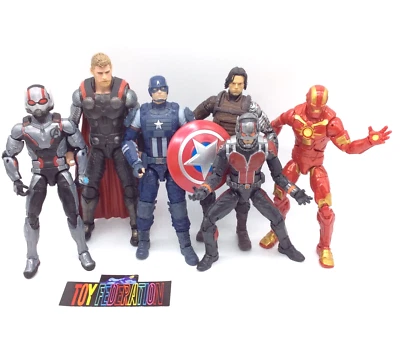 Lote de figuras de acción mixtas Hasbro Marvel Legends MCU - Gorra, Thor, Ant-Man, Iron Man Foto 1 de 4