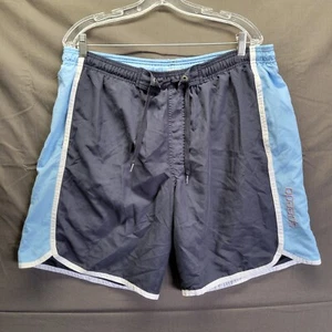 SPEEDO Men's Boardshorts elastic Swim Trunks Size L Blue Mesh Lined - Picture 1 of 7