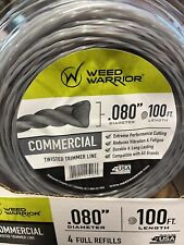 8 Pc Weed Warrior Commercial Twisted Trimmer Line String  (.080" x 100 ft) ER
