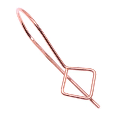 25 Pcs 28X12mm Earring Finding Copper Plated Jewelry Making - Image 1 of 3