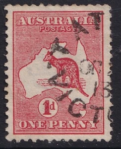 KANGAROO 1d *POST OFFICE CLOSED *TATONG VICTORIA UNFRAMED 1913 VF-XFU POSTMARK - Picture 1 of 1