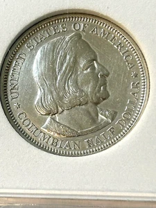 1892 Columbian Expo Silver Commemorative Half Dollar in B.U. Condition - Picture 1 of 5