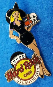 ATLANTIC CITY RETAIL SERVER GIRL BLONDE HALLOWEEN WITCH 2005 Hard Rock Cafe PIN - Picture 1 of 1