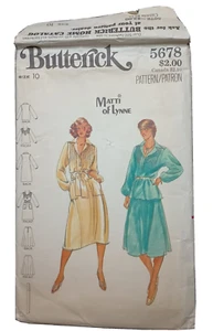 Top y falda Butterick 5678 talla 10 patrones corte sobre daños 1964 - Imagen 1 de 4