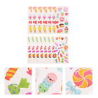  12 Sheets Ice Cream Party Favors Lovely Pattern Stickers The Face