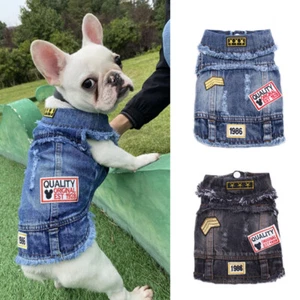 Jeans, Denim Jacket for Dog, Small pets, Dogs Luxury Clothes - Picture 1 of 5