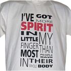 I've Got More Spirit In My Little Finger Vintage Tshirt Size Large