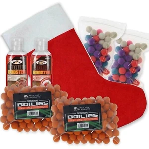 Medias de Navidad Idea de Regalo para Pescadores de Carpa 2x Boilies y Pop-up's y Líquidos - Imagen 1 de 5