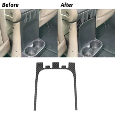 For Jeep Wrangler 2007-10 Carbon Fiber Interior Rear Central Console Cover Trim - Image 1 of 4