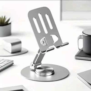 360 Rotate Metal Portable Foldable Mobile phone Desk Top Stand Holder - Picture 1 of 10