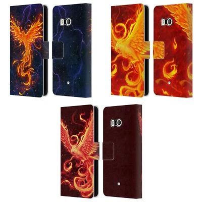 CHRISTOS KARAPANOS PHOENIX 3 LEATHER BOOK WALLET CASE COVER FOR HTC PHONES 1 - Image 1 of 4