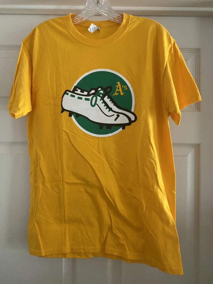 Oakland Athletics A's SGA White Shoes Medium M 100% Cotton MLB NEW World Series  - Image 1 of 1