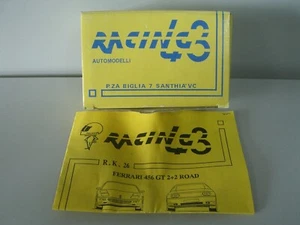 RACING 43 RK 26 FERRARI 456 GT 2+2 ROAD EDIZIONE LIMITATA SCALA 1/43 METALLO - Foto 1 di 2