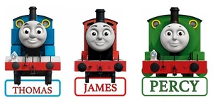 Thomas The Tank Engines Personalised Character Bedroom Name Sticker Gift Vinyl - Picture 1 of 28