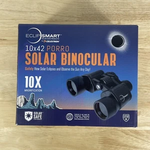 NEW Celestron 10x42 Sun Solar Eclipse Binoculars EclipSmart 10x Magnify Glasses - Picture 1 of 7